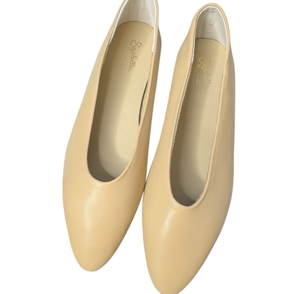 Seychelles Dreamer Pointed Toe Flat In Vacchetta, NWOB, Size 10